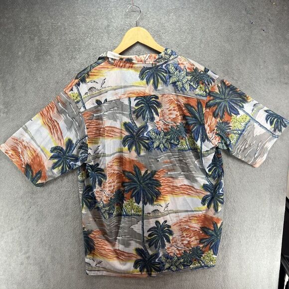 Pineapple Connection Hawaiian Shirt Mens XL Multicolor Button Up Palm Trees - Picture 4 of 7